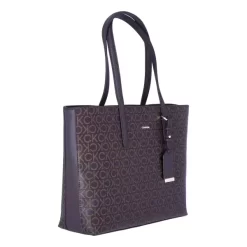 CALVIN KLEIN CK MUST Shopper MD Mono -Boutique-Taschenladen CALVIN KLEIN CK MUST Shopper MD Mono K60K610923 0HD brown mono 6 600x600