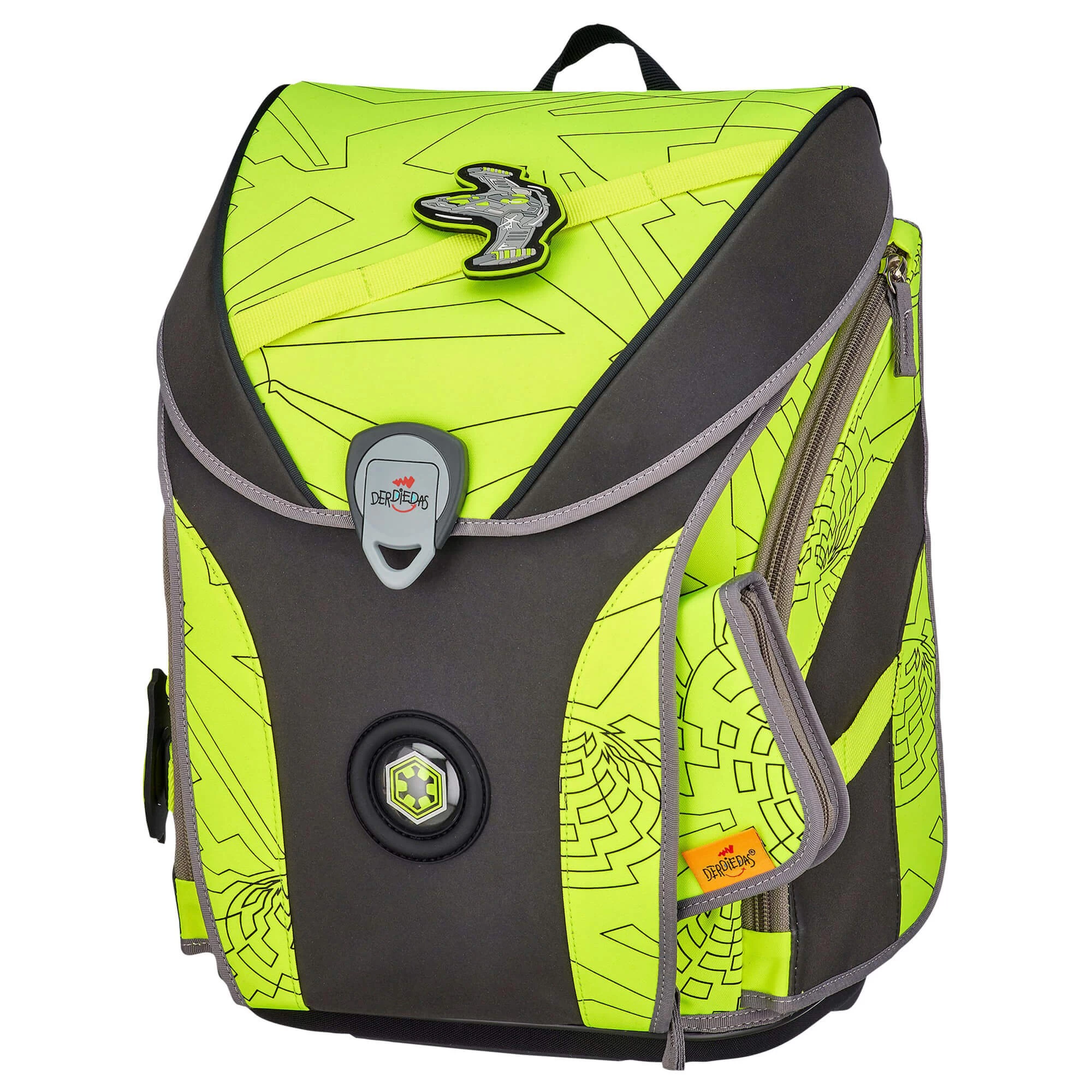 DerDieDas ErgoFlex Max Superflash Neon - Schulranzen Set 5tlg. 950g 5 DerDieDas ErgoFlex Max Superflash Neon - Schulranzen Set 5tlg. 950g – Bild 3