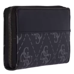 GUESS BERTA SLG Cheque Organizer -Boutique-Taschenladen GUESS BERTA MINI Top Handle Flap SB868878 CLO coal logo 6 600x600