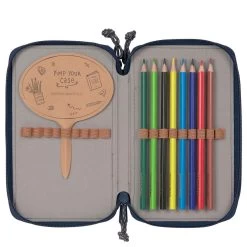 LÄSSIG Zubehör Triple Pencil Case Unique - Mäppchen 21 Cm Befüllt -Boutique-Taschenladen L SSIG Zubeh r Triple Pencil Case Unique Federm ppchen 21 cm Navy 1205010583 5