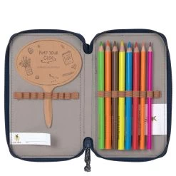 LÄSSIG Zubehör Triple Pencil Case Unique - Mäppchen 21 Cm Befüllt -Boutique-Taschenladen L SSIG Zubeh r Triple Pencil Case Unique Federm ppchen 21 cm Navy 1205010583 6