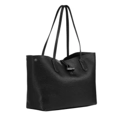 Longchamp Roseau Essential Schultertasche L -Boutique-Taschenladen Longchamp L2686968001 schwarz side 600x600