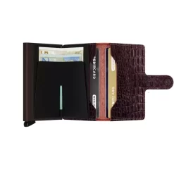 Secrid Miniwallet Nile -Boutique-Taschenladen Secrid Miniwallet Nile brown 4 600x600