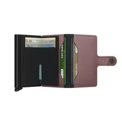 Secrid Miniwallet Matte -Boutique-Taschenladen Secrid Miniwallet Matte Rose Open 600x600