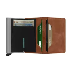 Secrid Slimwallet Vintage -Boutique-Taschenladen Secrid Slimwallet Vintage cognac silver 3 600x600
