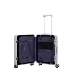 Travelite NEXT 4w Trolley S -Boutique-Taschenladen Travelite NEXT Trolley S silber 6 600x600