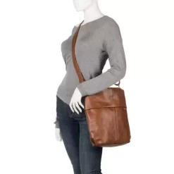 ZWEI MADEMOISELLE.M Umhängetasche M12 -Boutique-Taschenladen zwei mademoiselle m m12 cognac puppe2 600x600