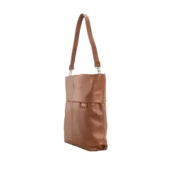 ZWEI MADEMOISELLE.M Umhängetasche M12 -Boutique-Taschenladen zwei mademoiselle m m12 cognac side 600x600